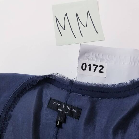 Rag & Bone Navy Blue Blouse - Picture 11 of 12